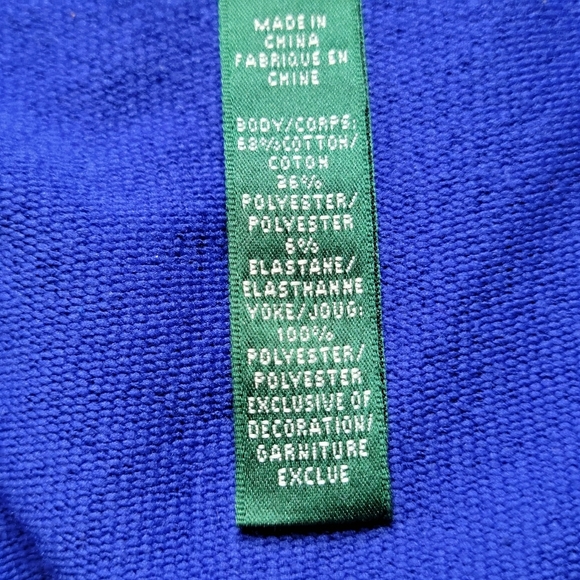 Lauren Ralph Lauren Active Jacket Size S Blue Black Front Zip Zipper Pockets - Picture 9 of 14